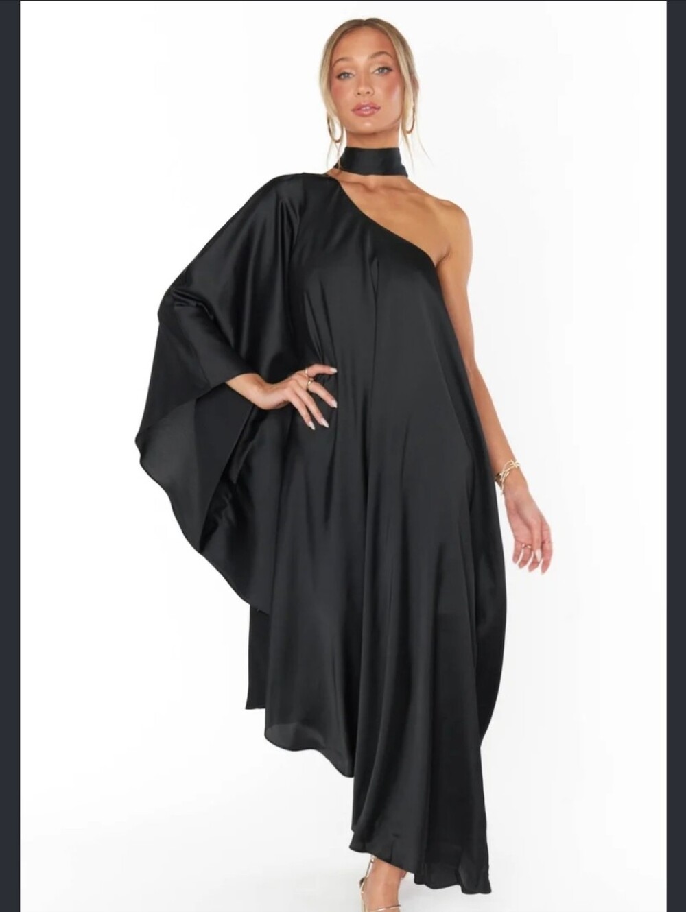 Rhea- Show Me Your MuMu One-Shoulder Evening Dress with Sash